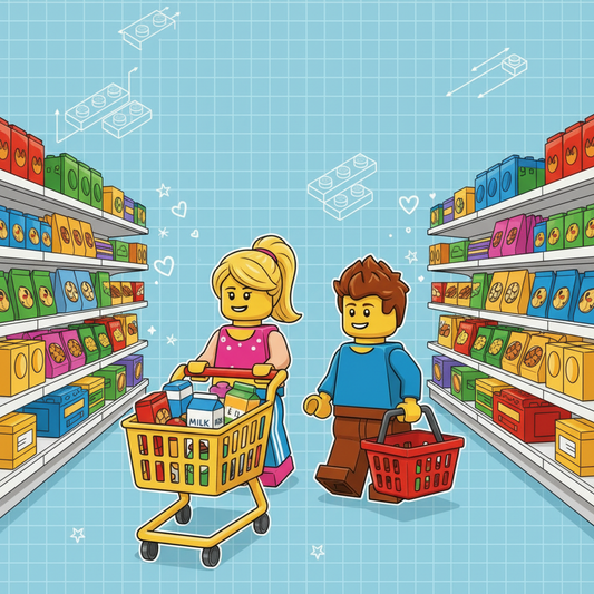LEGO Minifigures Buying Groceries